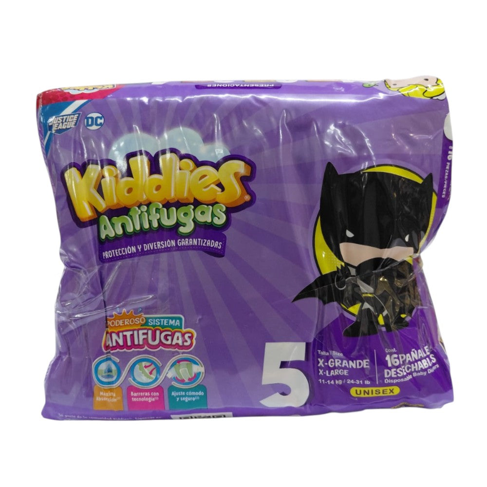 PAÑALES ANTIFUGAS TALLA 5 16U