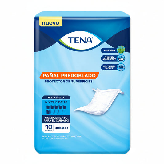 PAÑALES PARA ADULTO PREDOBLADO UNITALLA 10U