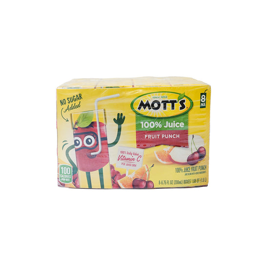 8PACK JUGO FRUIT PUNCH MOTT'S