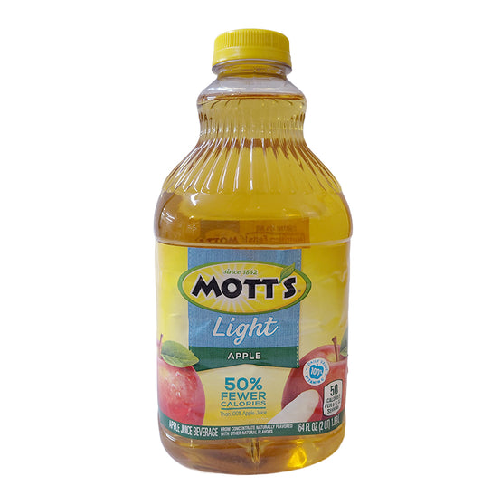 JUGO DE MANZANA PLUS LIGHT MOTT'S 64OZ