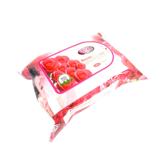 TOALLITAS HÚMEDAS FACIALES DE ROSA