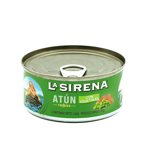ATÚN VEGETALES TROZOS LA SIRENA 142GR