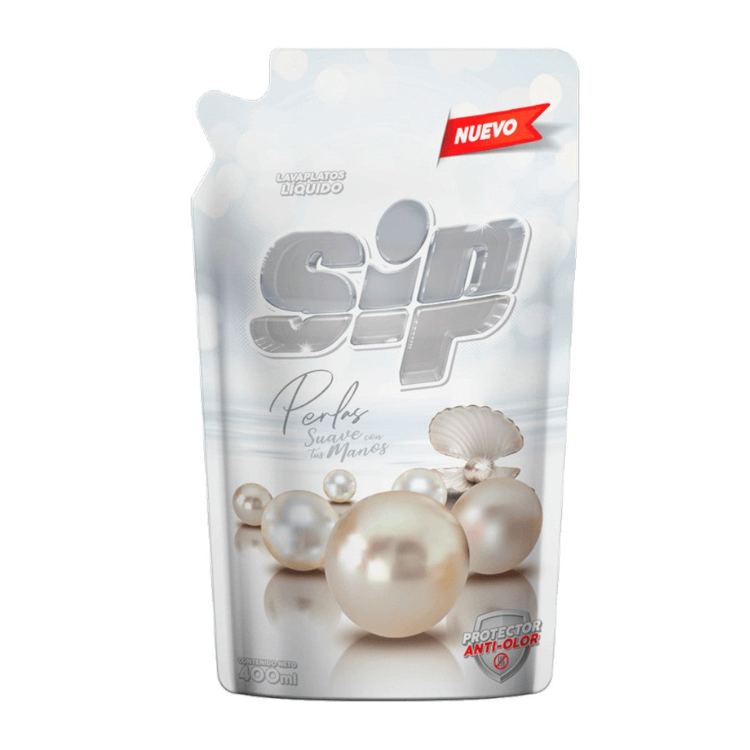 LAVAPLATO LÍQUIDO PERLAS SACHET 400ML