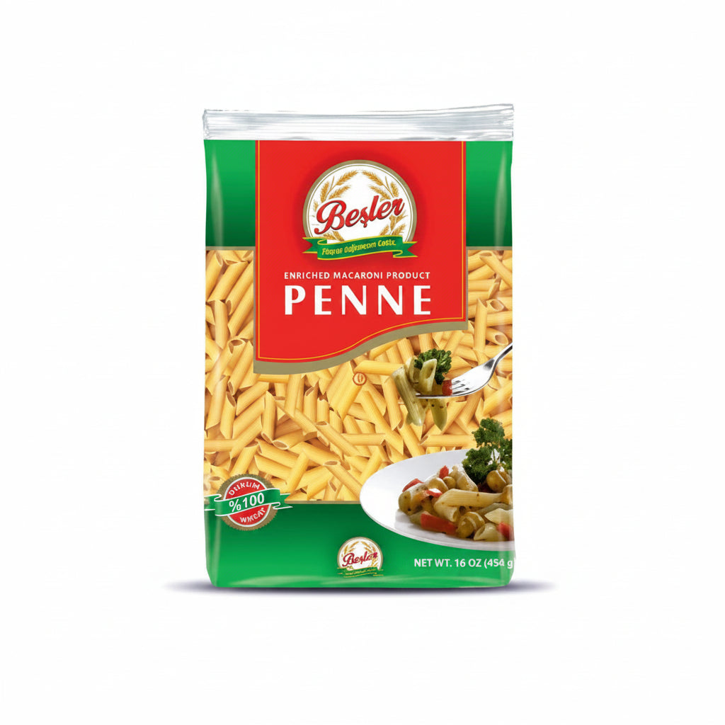 PASTA PENNE RIGATE BESLER 454GR