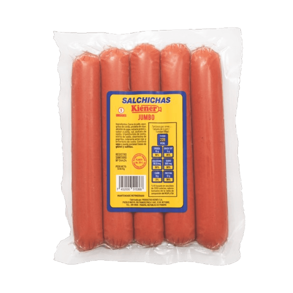SALCHICHA JUMBO KIENER 1LB
