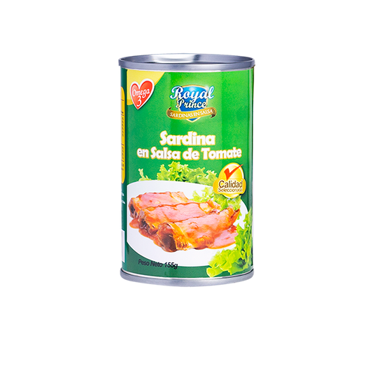 SARDINAS EN SALSA DE TOMATE ROYAL PRINCE 155GR