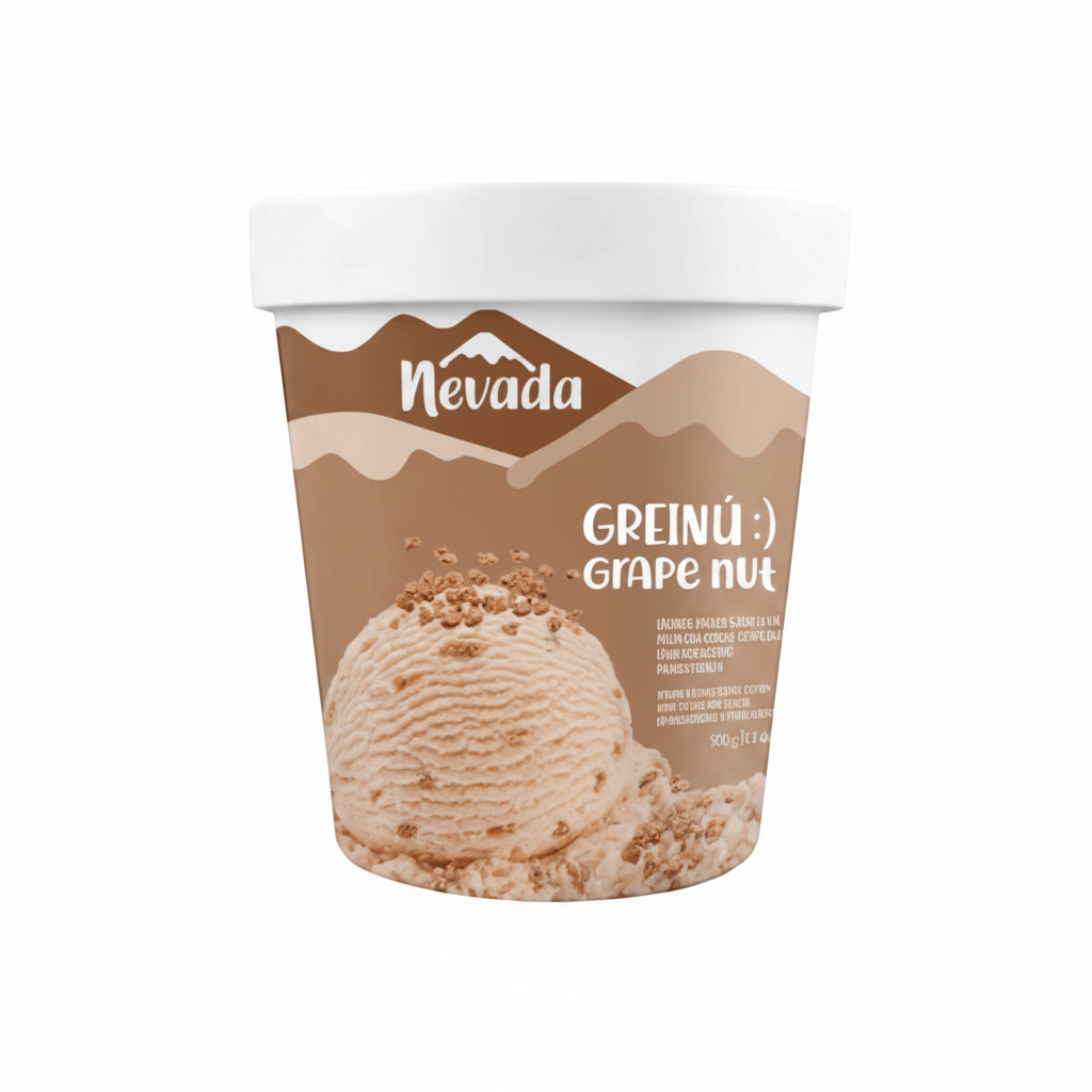HELADO NEVADA GRAPE NUT PINTA 252G