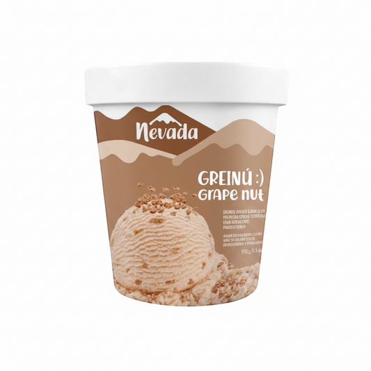 HELADO NEVADA GRAPE NUT PINTA 252G