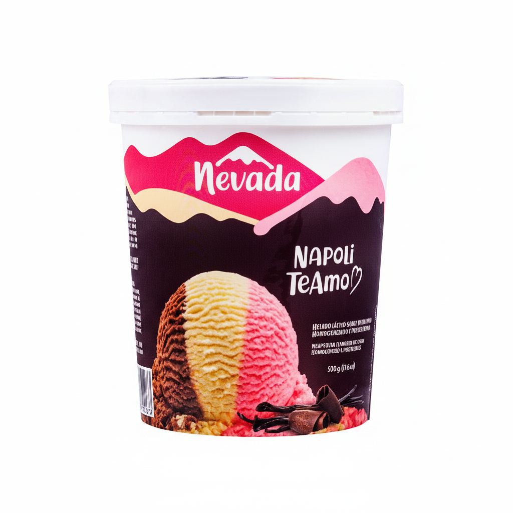 HELADO NEVADA NAPOLITANO 1/4GL
