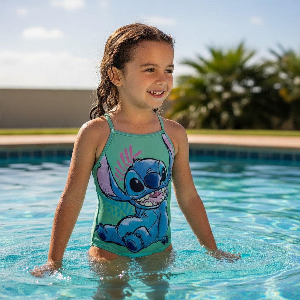 VESTIDO DE BAÑO DE LILO & STITCH PARA NIÑA