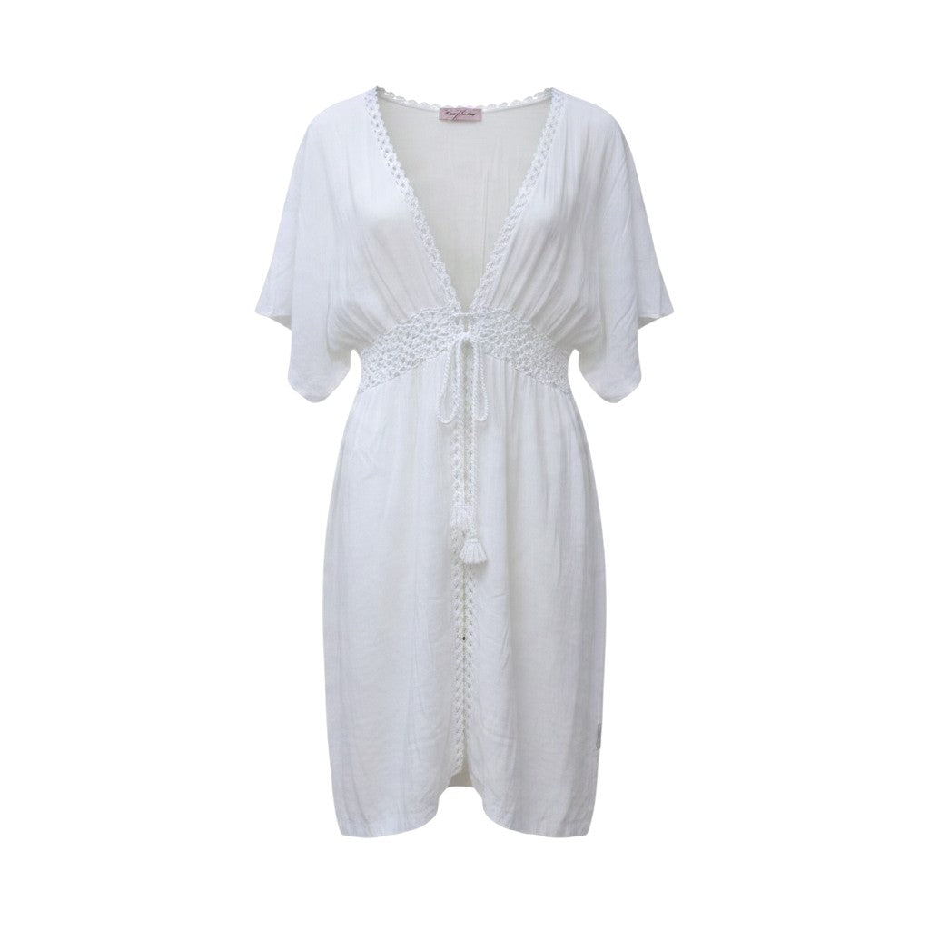 SALIDA DE BAÑO ESTILO KAFTAN CON ENCAJE