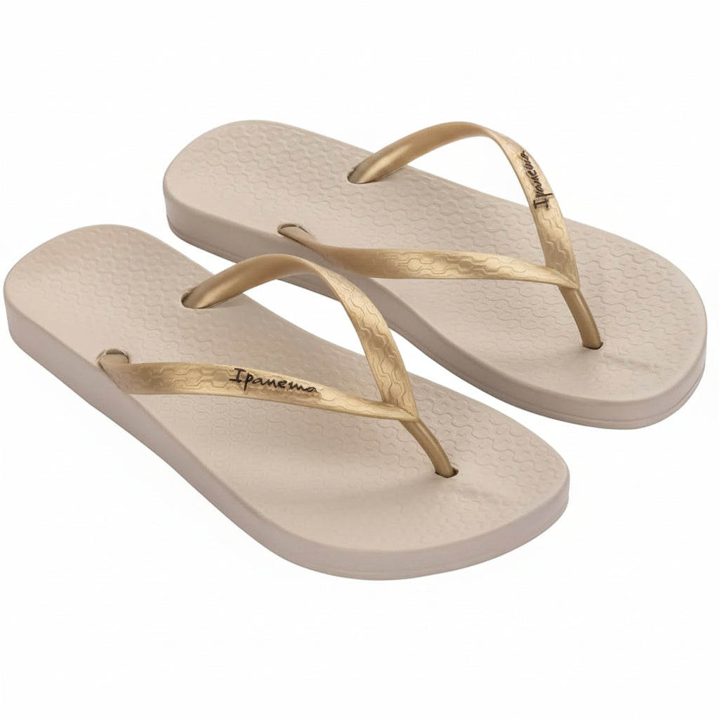 FLIP FLOP DE DAMA LISA DORADAS