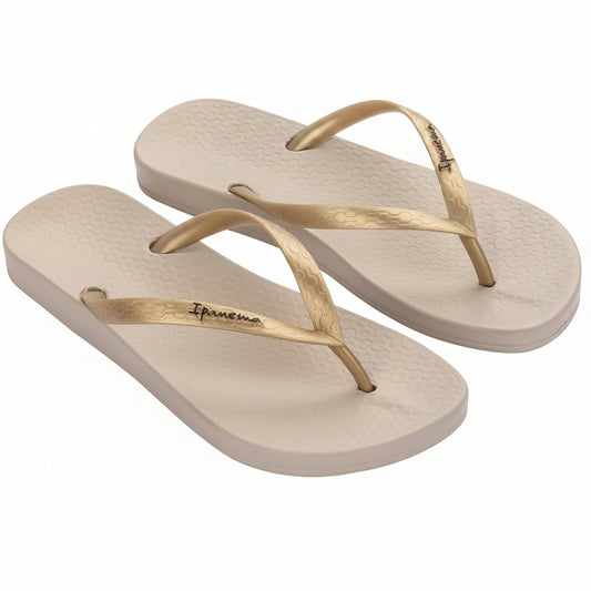 FLIP FLOP DE DAMA LISA DORADAS