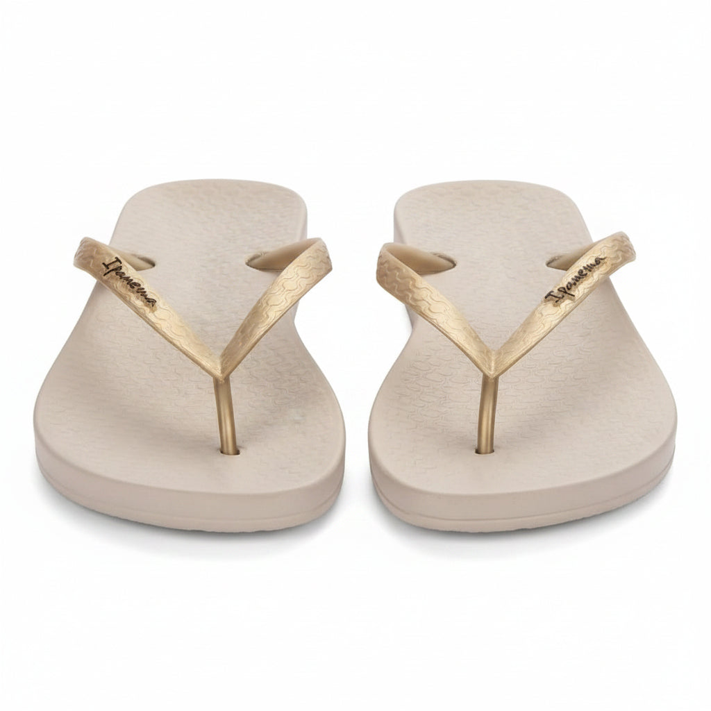 FLIP FLOP DE DAMA LISA DORADAS