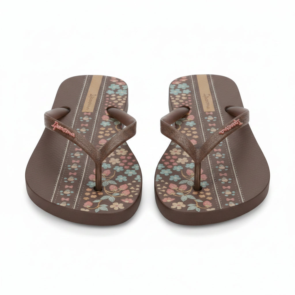 FLIP FLOP DE DAMA CHOCOLATES CON FLORES