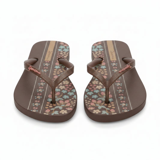 FLIP FLOP DE DAMA CHOCOLATES CON FLORES