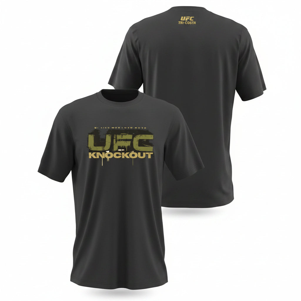 T-SHIRT DE CABALLERO NEGRO DEPORTIVO UFC