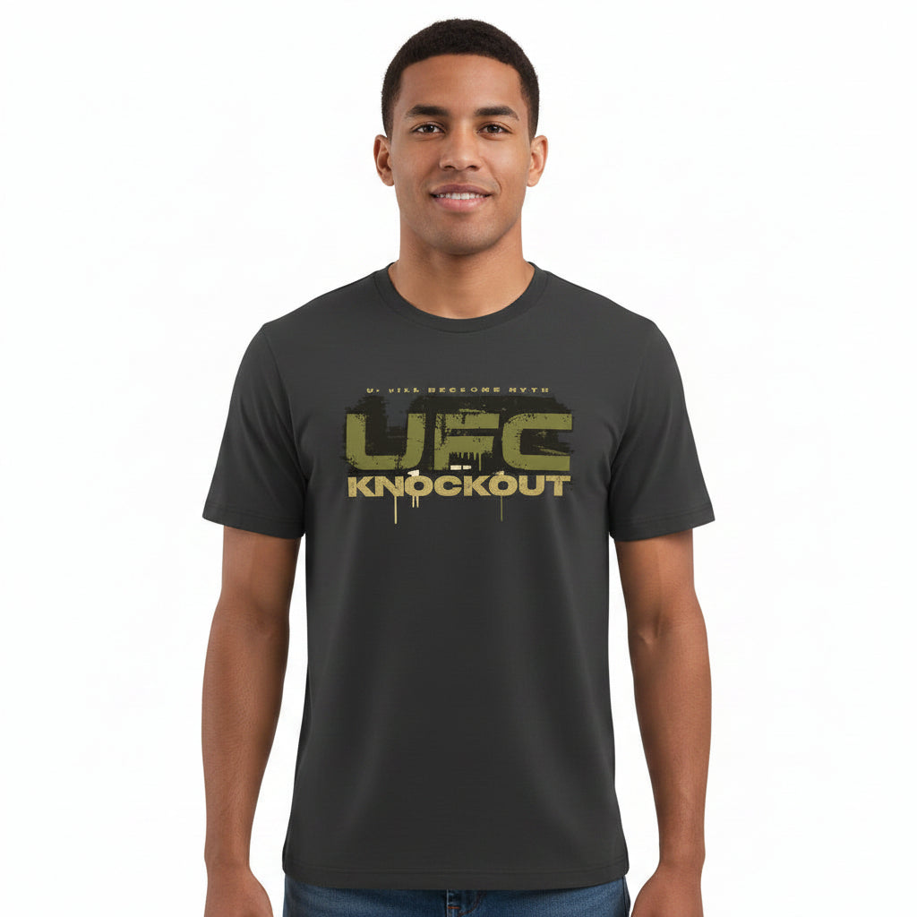 T-SHIRT DE CABALLERO NEGRO DEPORTIVO UFC