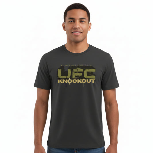 T-SHIRT DE CABALLERO NEGRO DEPORTIVO UFC