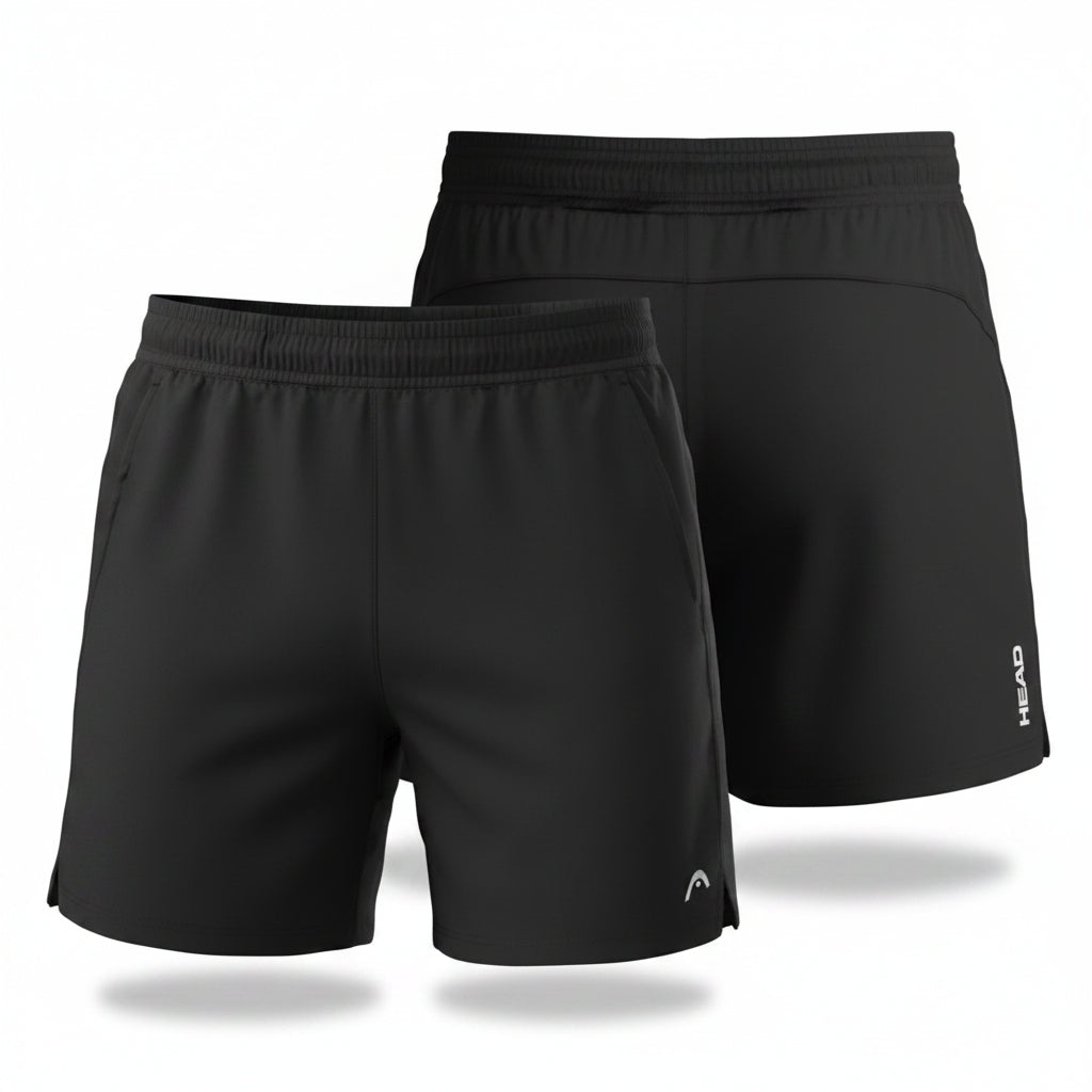 SHORT DE CABALLERO NEGRO DEPORTIVO HEAD