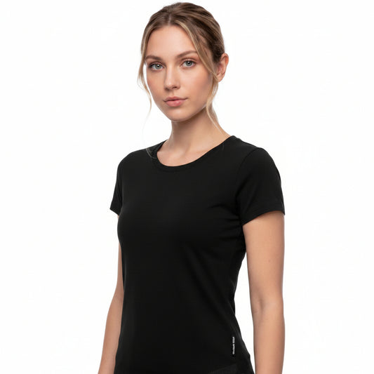 T-SHIRT DE DAMA NEGRO DEPORTIVO HEAD