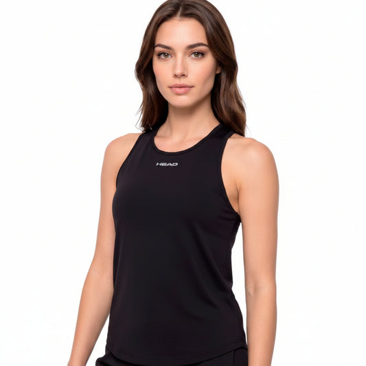 CAMISETA DE DAMA NEGRO DEPORTIVO HEAD
