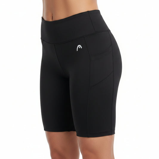 LEGGINGS DE DAMA NEGRO A LA RODILLA DEPORTIVO
