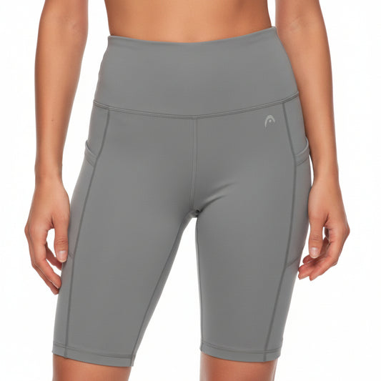 LEGGINGS DE DAMA GRIS A LA RODILLA DEPORTIVO