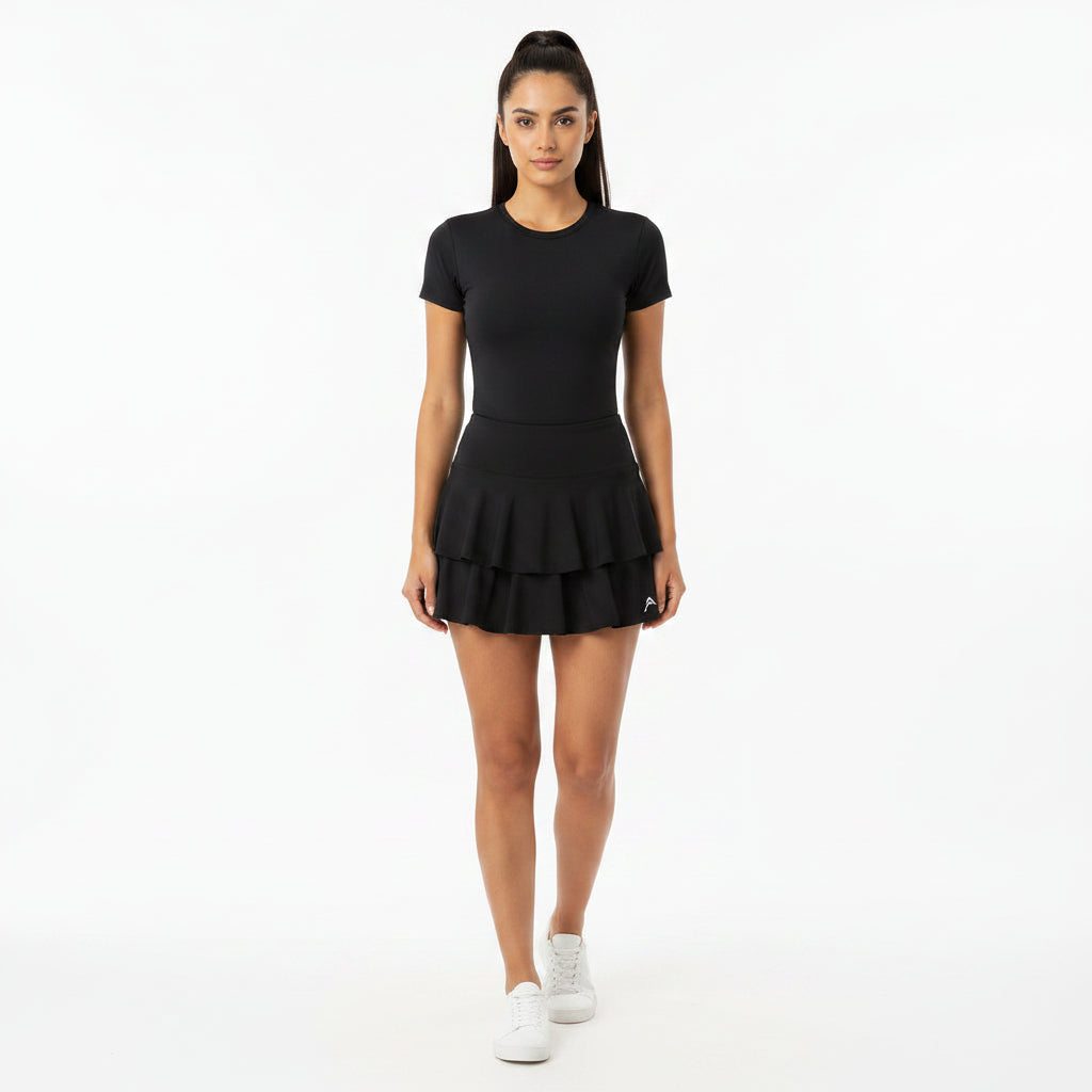 FALDA PANTALÓN COLOR NEGRO DEPORTIVA HEAD