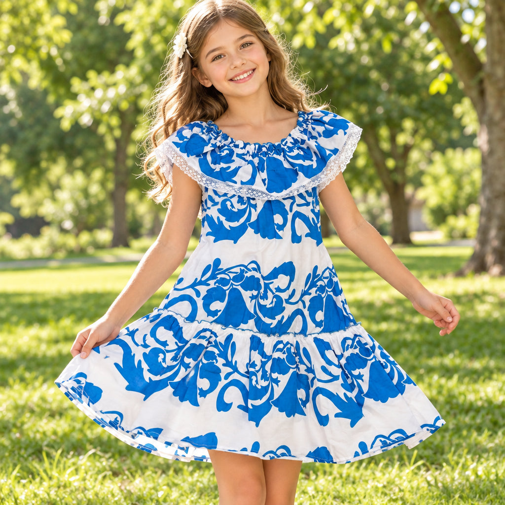VESTIDO TÍPICO DE NIÑA DE TALCO ENTERO