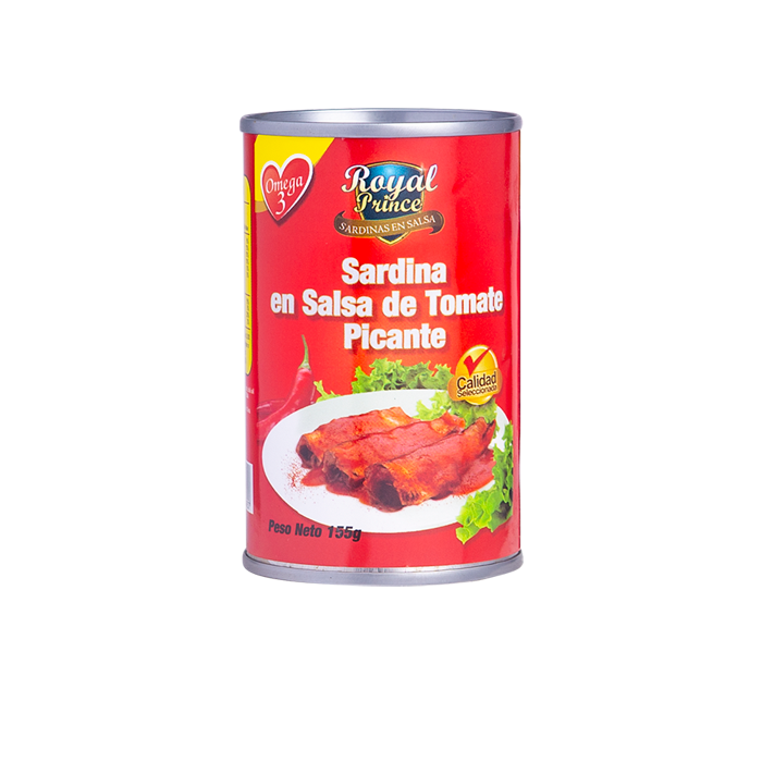 SARDINAS EN SALSA DE TOMATE PICANTE 155GR