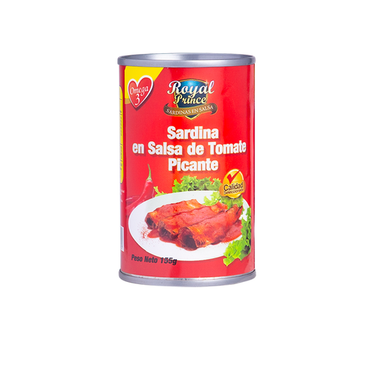 SARDINAS EN SALSA DE TOMATE PICANTE 155GR