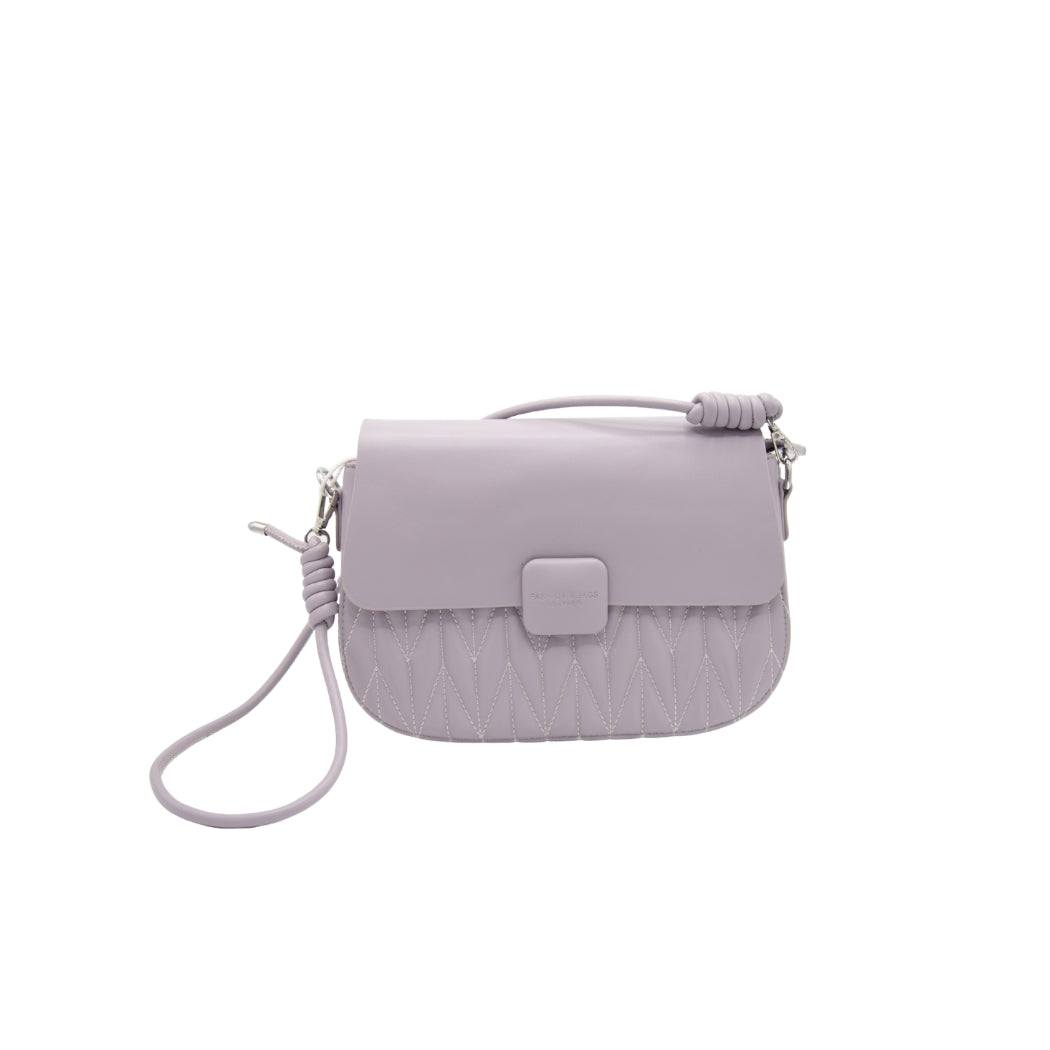 CROSSBODY COLOR MALVA CORREA AJUSTABLE