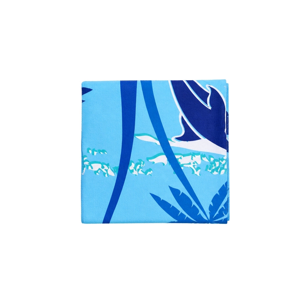 TOALLA PLAYERA PALMERAS Y DELFIN