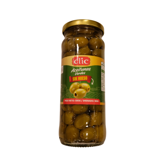 ACEITUNA VERDE SIN HUESO CLIC 330ML