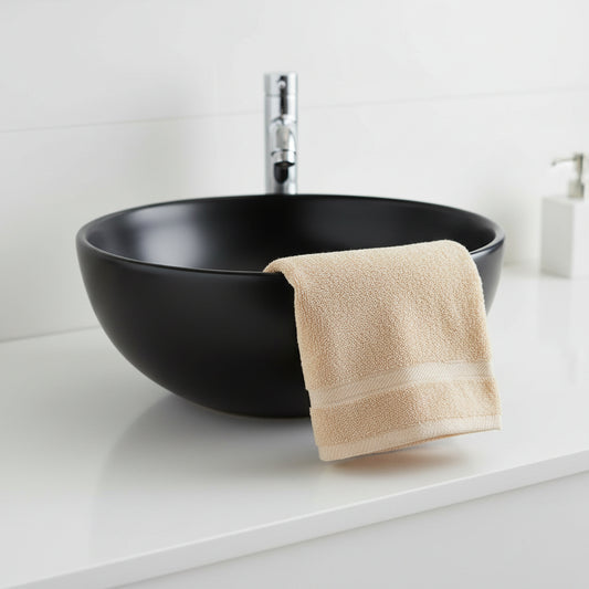 TOALLA DE CARA CREMA