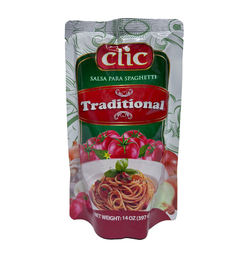 SALSA DE TOMATE TRADICIONAL CLIC 14OZ