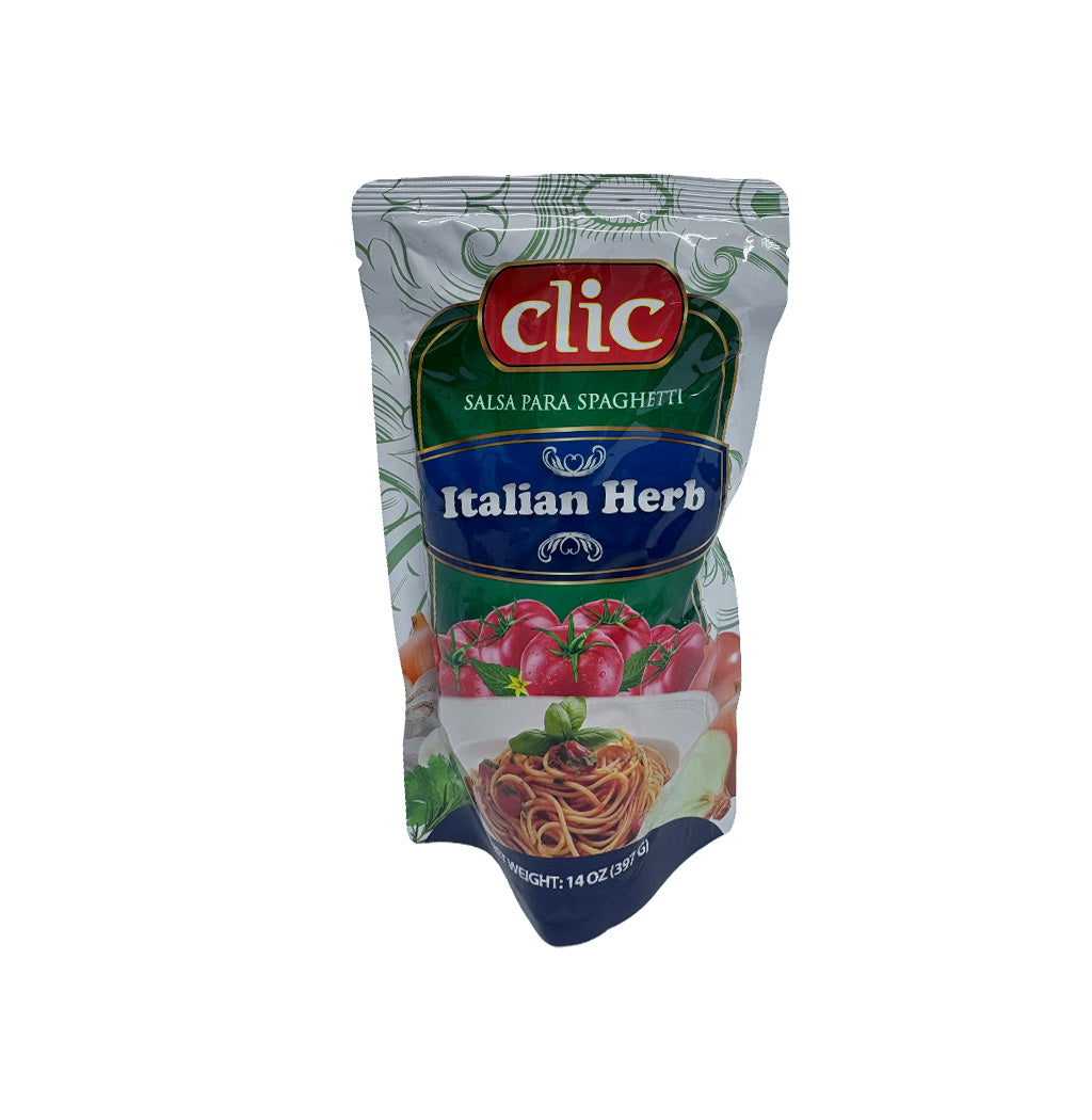 SALSA DE TOMATE ITALIAN HERB CLIC 14OZ