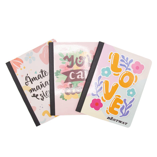 CUADERNO DOBLE RAYA DISEÑO DE NIÑAS 3U