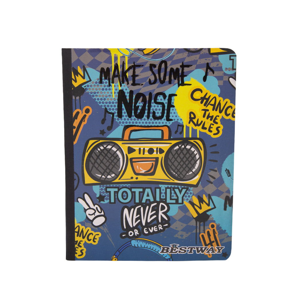 CUADERNO RAYA ANCHA 3 MATERIAS DE GRAFFITI