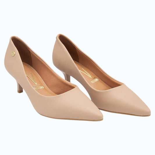 ZAPATO FORMAL DE TACÓN BAJO BEIGE