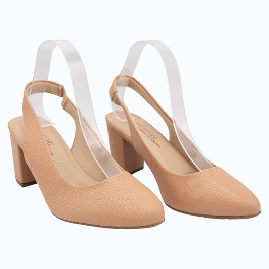 ZAPATOS DISEÑO TIPO LEZARD BEIGE