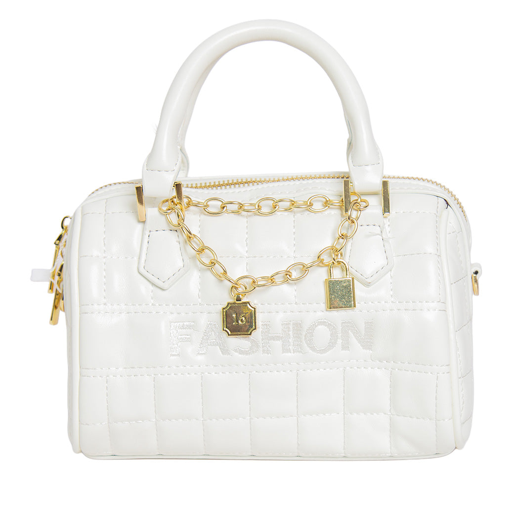 BOLSO DE MANO BLANCO