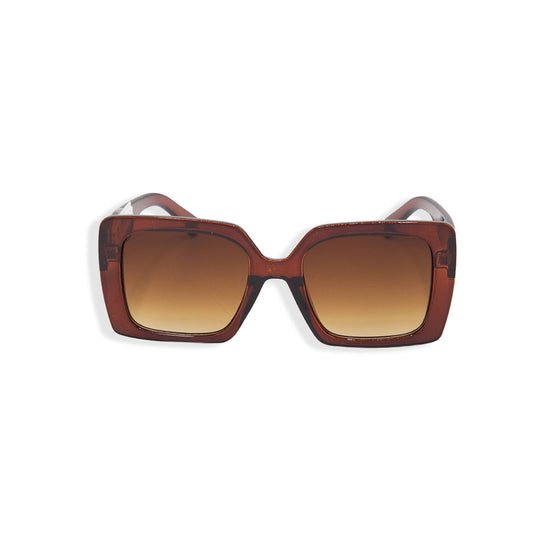 LENTES DE SOL DE DAMA CUADRADO CAFÉ