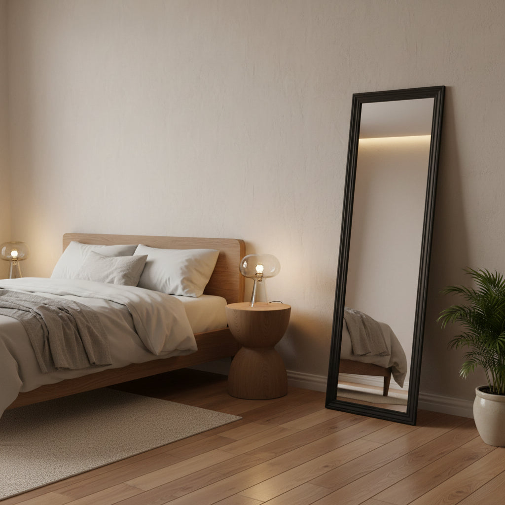 ESPEJO RECTANGULAR DECORATIVO ENMARCADO ANCHO