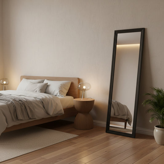 ESPEJO RECTANGULAR DECORATIVO ENMARCADO ANCHO