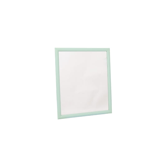 ESPEJO CUADRADO DECORATIVO ENMARCADO VERDE MENTA