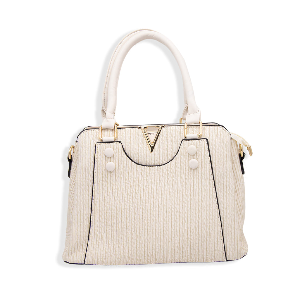 BOLSO DE MANO BLANCO HUESO