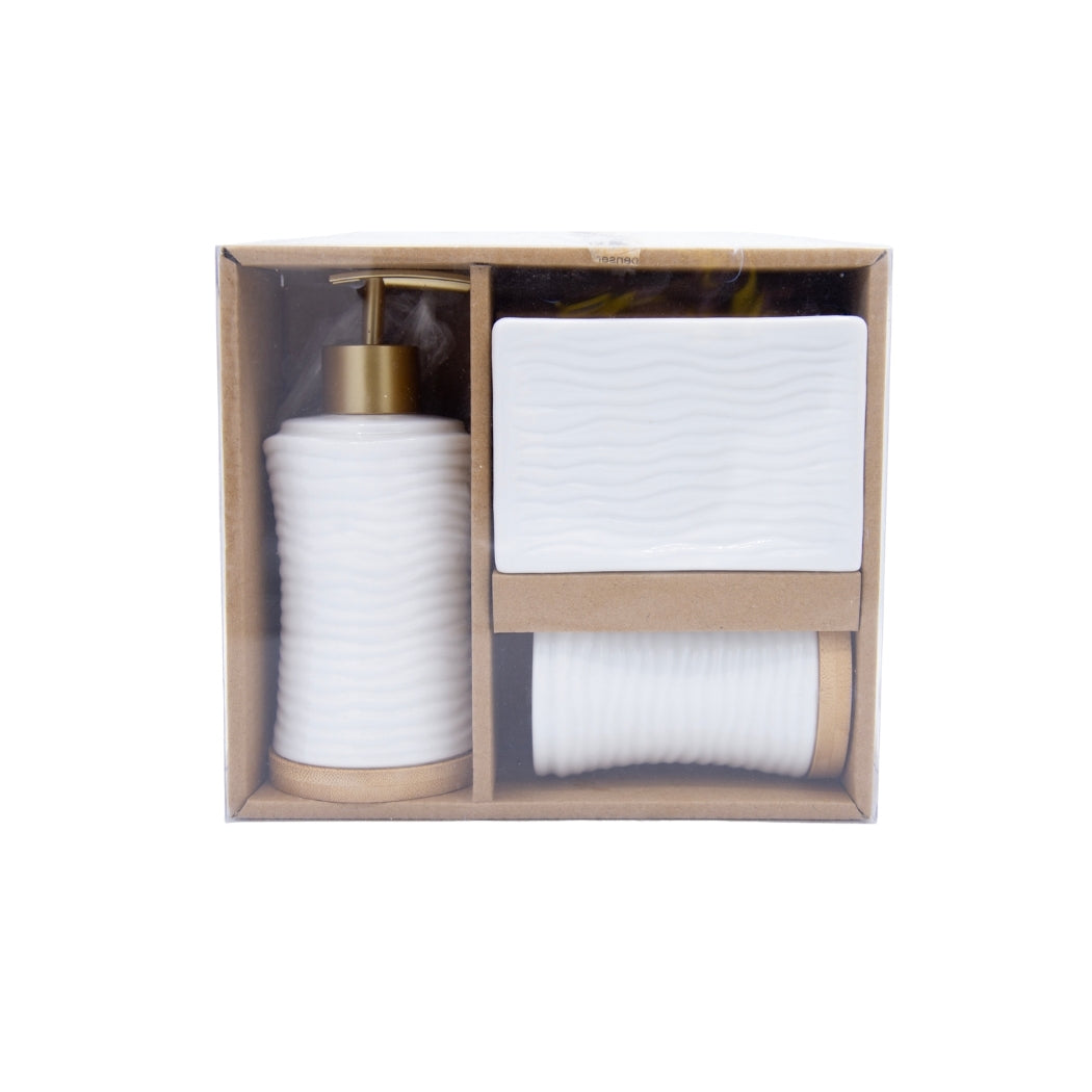 SET DE BAÑO CERÁMICO 3PZS