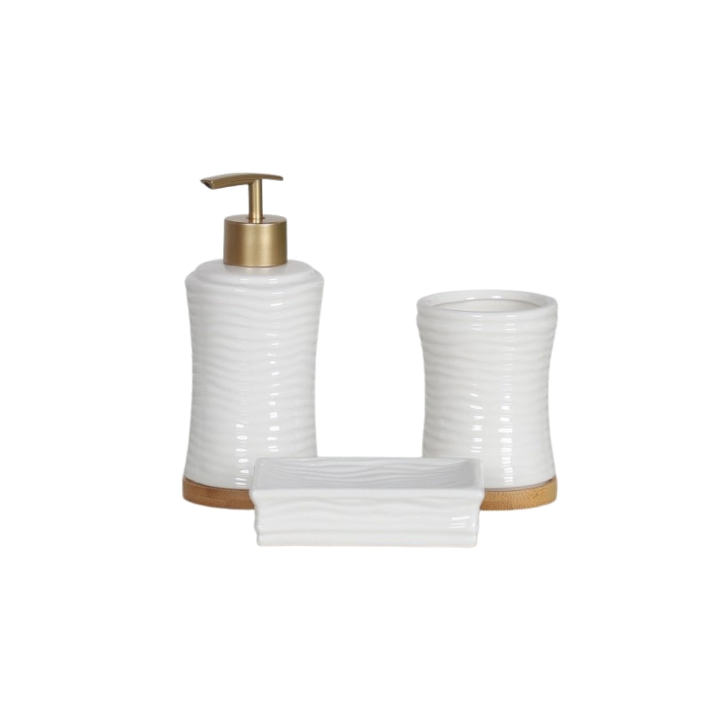 SET DE BAÑO CERÁMICO 3PZS